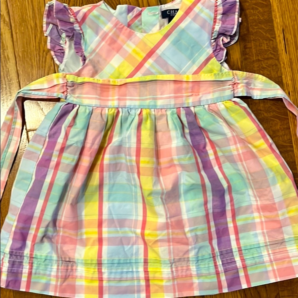 Chaps Spring Plaid Dress *Size 18m*